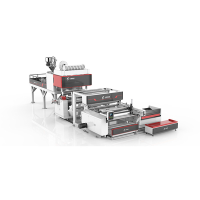 Automatic Stretch Film Coextrusion Film Machine / PE PVC Stretch Film Machine And Clinging Film Machine